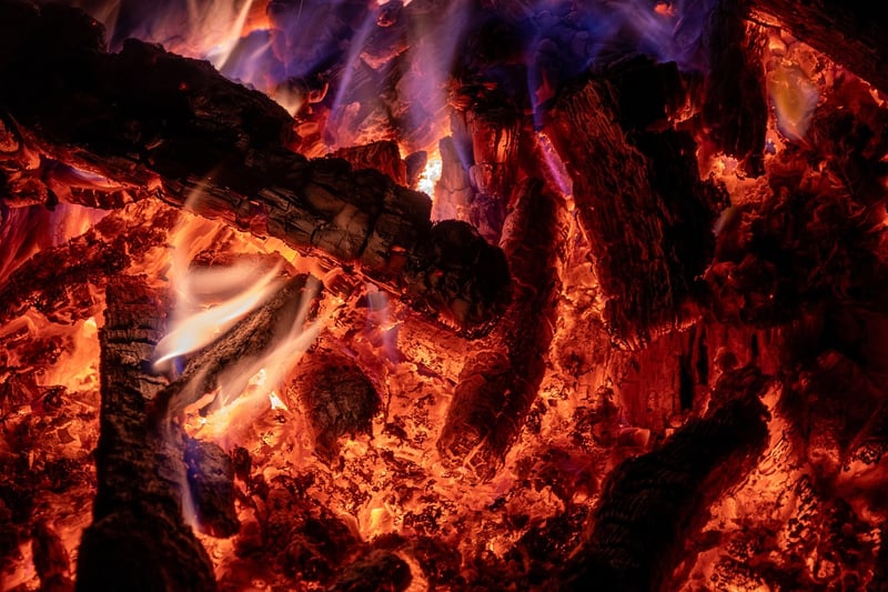 Campfire on the beach